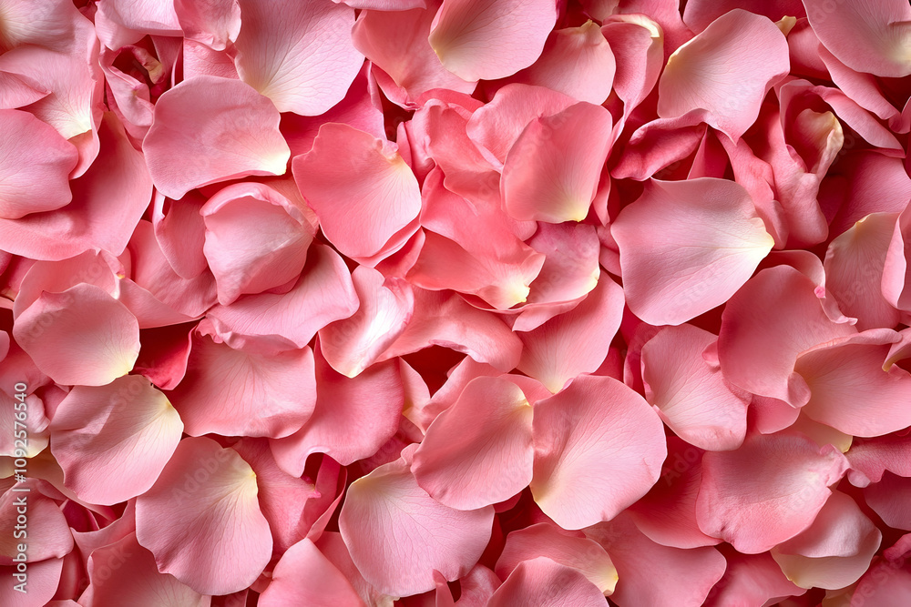 Soft close-up of delicate pink rose petals. high quality image