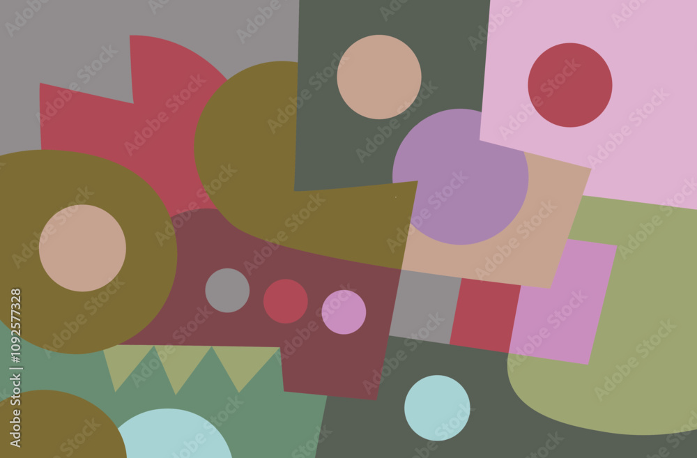 colorful abstract art for wall decoration

