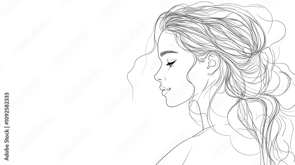 A One-line drawing style, no details, side view of a beautiful pregnant woman with long hair., isolated on Transparent PNG format Background. Generative AI A One-line drawing style, no details, side view of a beautiful pregnant woman with long hair., isolated on Transparent PNG format Background. Generative AI