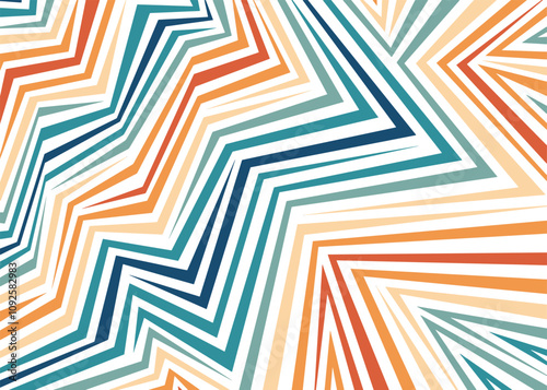 Retro Abstract geometric pattern line. For web and digital media.