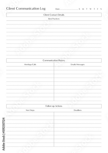 Comprehensive Project Planner Daily, Weekly, Monthly Sheets for Task Management, Deadlines, Budgeting, Innovation, and Client Satisfaction,  Planner Sheet Design Template 