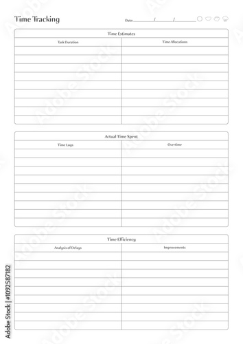 Comprehensive Project Planner Daily, Weekly, Monthly Sheets for Task Management, Deadlines, Budgeting, Innovation, and Client Satisfaction,  Planner Sheet Design Template 