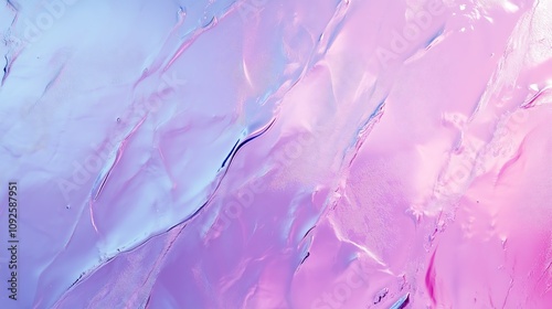 Obraz na płótnie This holographic background features soft violet, pink, and mint textures with captivating light play. w salonie