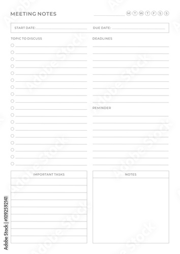 Study Planning Page Planner Sheet Design Template for Organizing Study Sessions, Goals, Timelines, Assignments, Exams, and Progress Tracking for Effective Learning and Academic Success