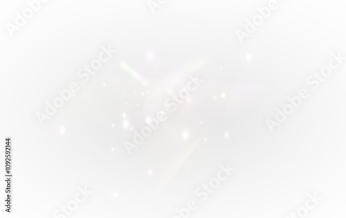 Png Rainbow light and white dust. Png The crystal shimmers with a rainbow effect. Png Background with bokeh light effect png. Gorgeous Christmas glowing dust background. 