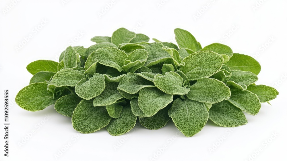 Fresh Green Sage Leaves in a Bunch Fresh Green Sage Leaves in a Bunch
