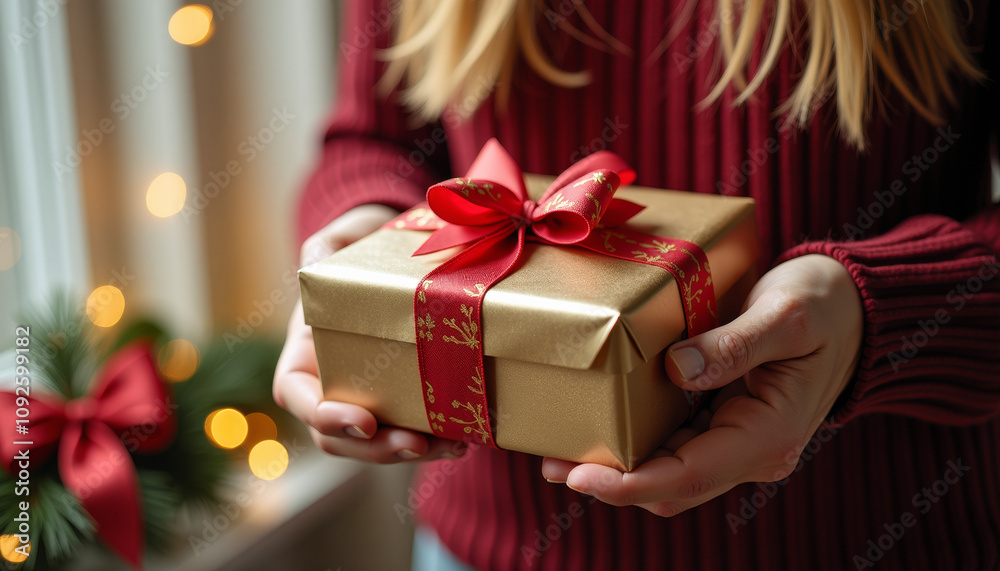 Obraz premium Christmas Gift in Hands