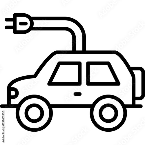 Electric Car Icon