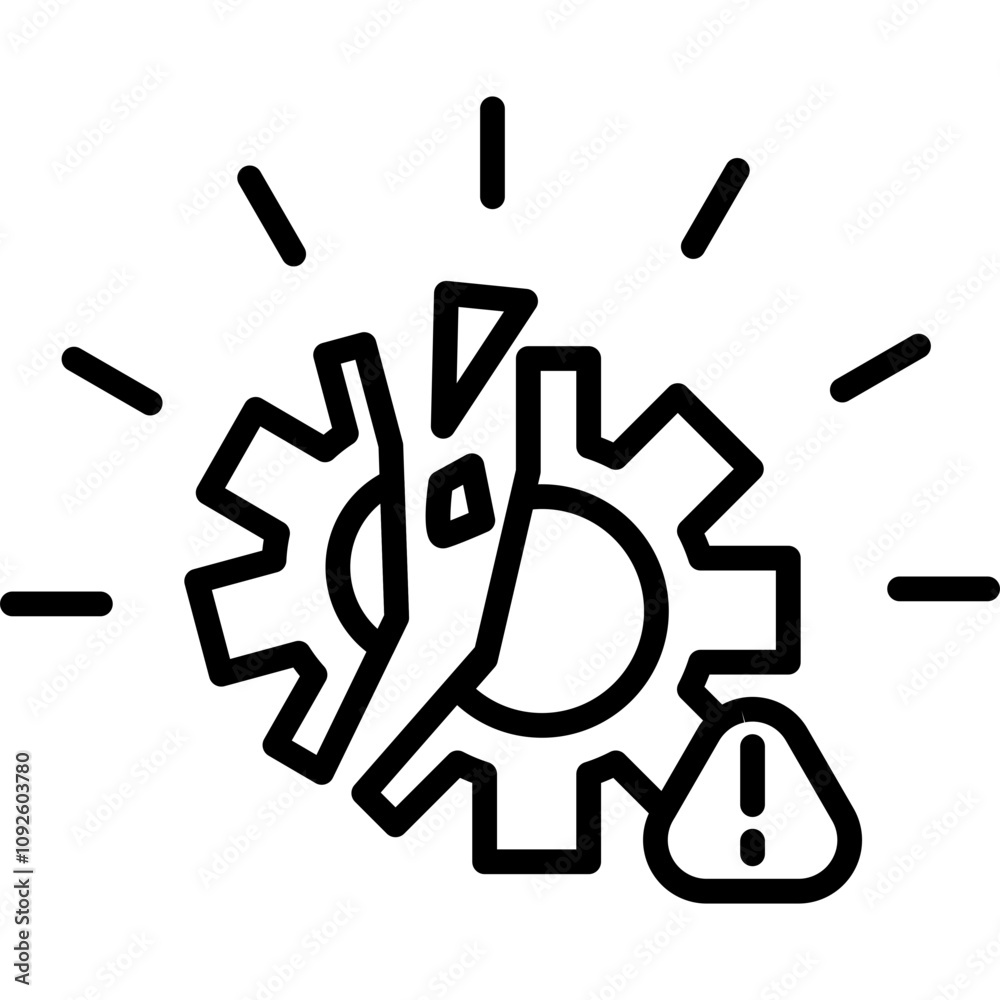 Obraz premium Disruption Icon