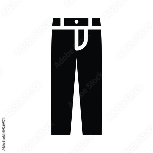 Icon representing regular pants or trousers for outfits