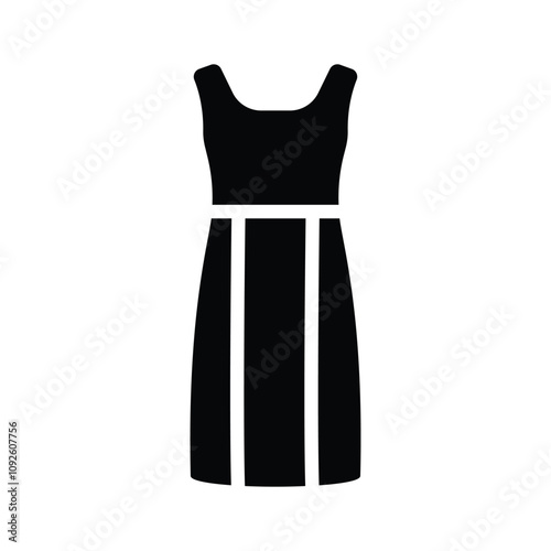 Classic sleeveless dress, ideal for casual and formal occasions