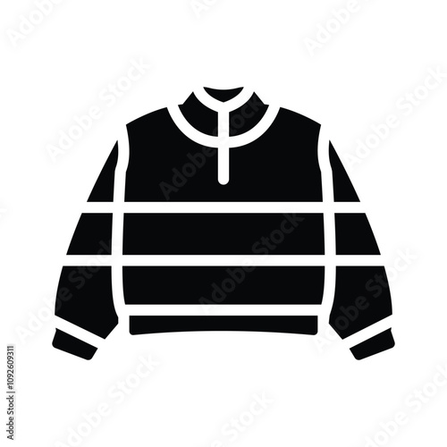 Cozy sweater icon for winter or casual wear
