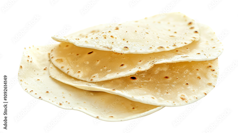 Roti isolated on transparent background, PNG Roti isolated on transparent background, PNG
