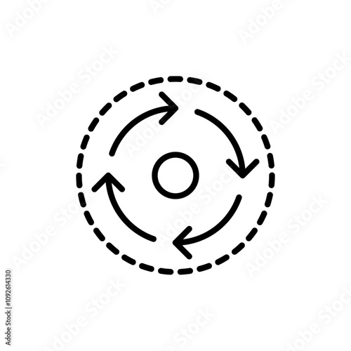 Consistency icon linear logo isolated