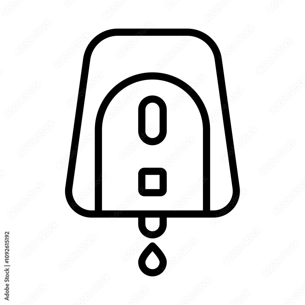Electrical soap box icon linear logo isolated Electrical soap box icon linear logo isolated