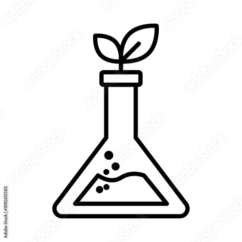 GMO icon linear logo isolated