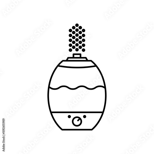 Humidifier linear logo isolated