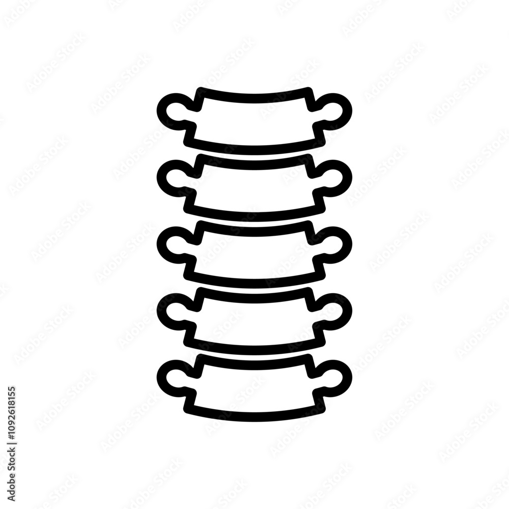 Spinal column icon linear logo isolated Spinal column icon linear logo isolated