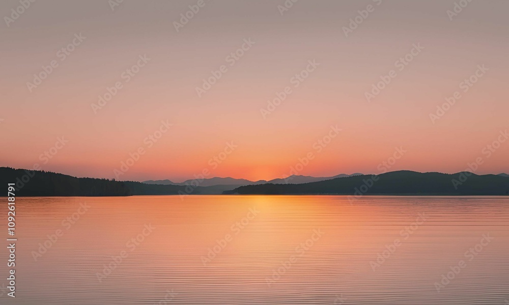 Obraz premium Closeup sea sand beach. Panoramic beach landscape. Inspire tropical beach seascape horizon. Orange and golden sunset sky calmness tranquil relaxing sunlight summer mood. Vacation travel holiday banner