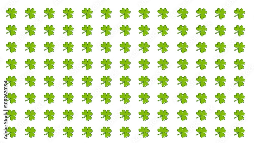 Saint Patrick's Day background illustration with shamrock pattern Saint Patrick's Day background illustration with shamrock pattern