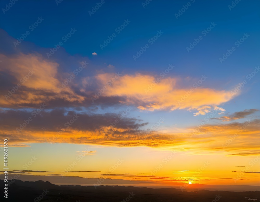 Beautiful sunset landscape background Beautiful sunset landscape background