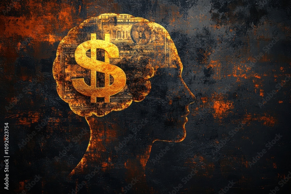 custom made wallpaper toronto digitalCreative Mind with Dollar Symbol Concept