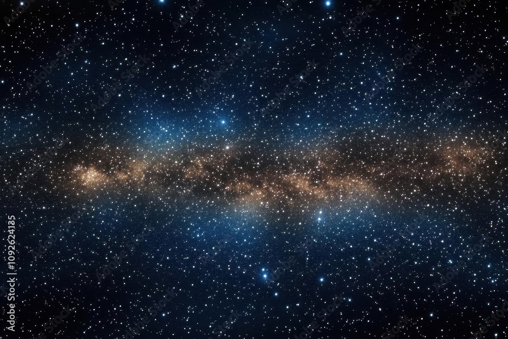 Fototapeta premium A stunning view of a galaxy filled with stars and cosmic dust.