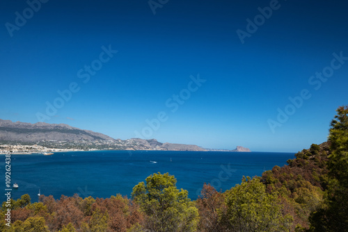 landscape view of the natural sea bay