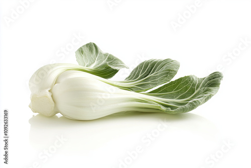 Fresh bok choy isolated on white background photo