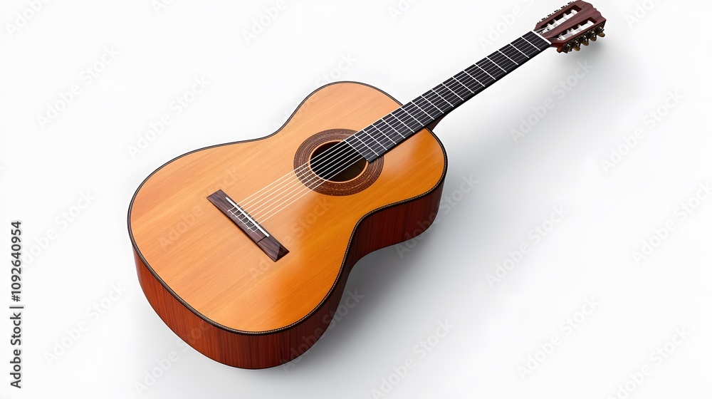 Obraz premium acoustic guitar close up