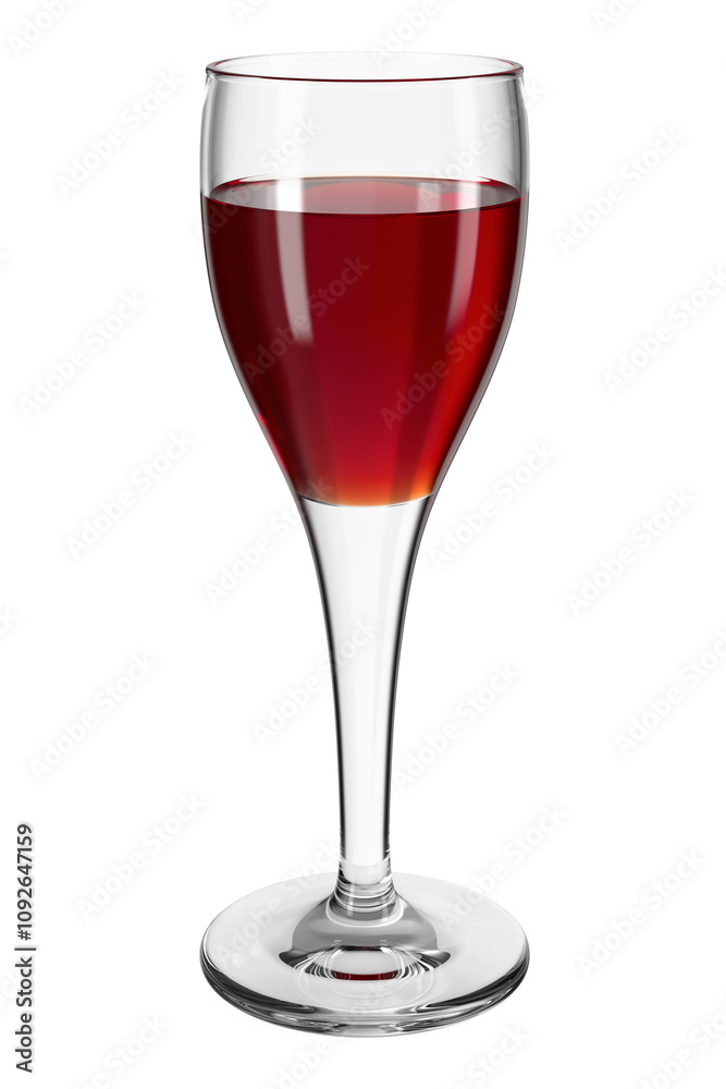 Cordial glass with liquor on the isolated transparent background. Bar theme. Glassware with the drink. 3d rendering. Cordial glass with liquor on the isolated transparent background. Bar theme. Glassware with the drink. 3d rendering.