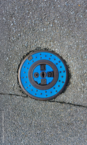 Photography a creative manhole in Japan