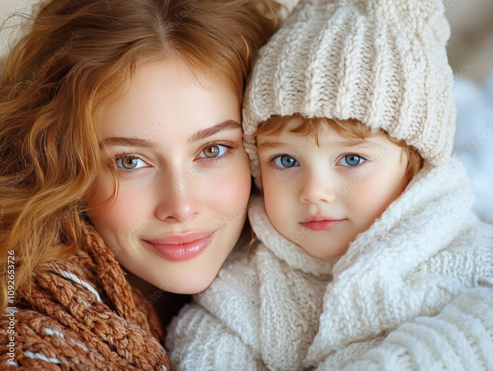 Close-Up of a Loving Mother and Son, Capturing Tenderness and Connection in Their Faces, Perfect for Family and Relationship Themes Close-Up of a Loving Mother and Son, Capturing Tenderness and Connection in Their Faces, Perfect for Family and Relationship Themes