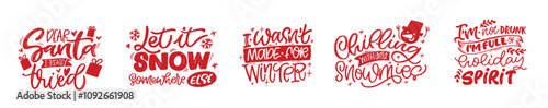 100% vector hand drawn doodle file. Trendy hand drawn lettering quote about winter holidays. Lettering for t-shirt design, mug print, bag print, clothes fashion. 