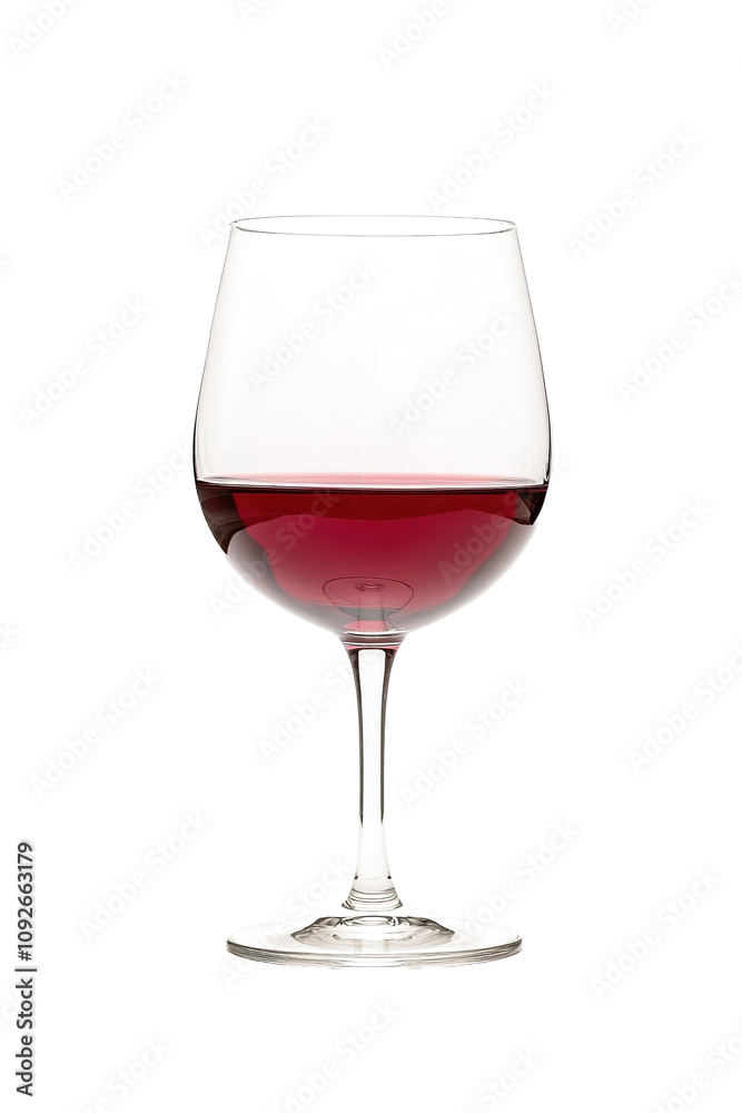 a Glass of red wine on isolated transparent background, side view a Glass of red wine on isolated transparent background, side view