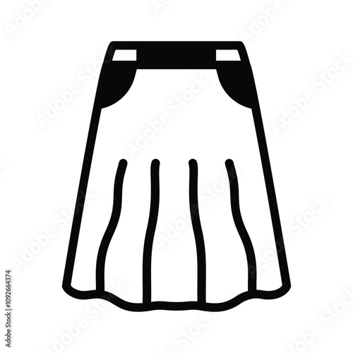 Elegant pleated skirt, versatile for casual and formal wear