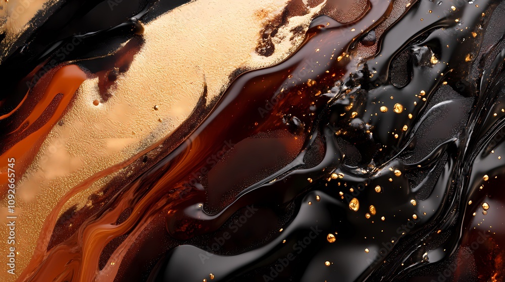 Obraz premium digital technology liquid texture poster background