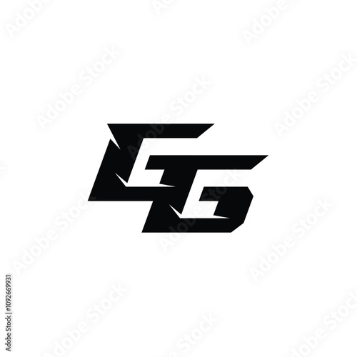 Free Download GG monogram logo design letter text name symbol monochrome logotype alphabet character simple logo - GFXLoad