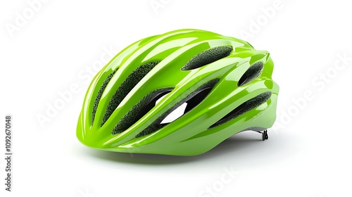 Lime Green Bicycle Helmet: Safety and Style on Two Wheels photo