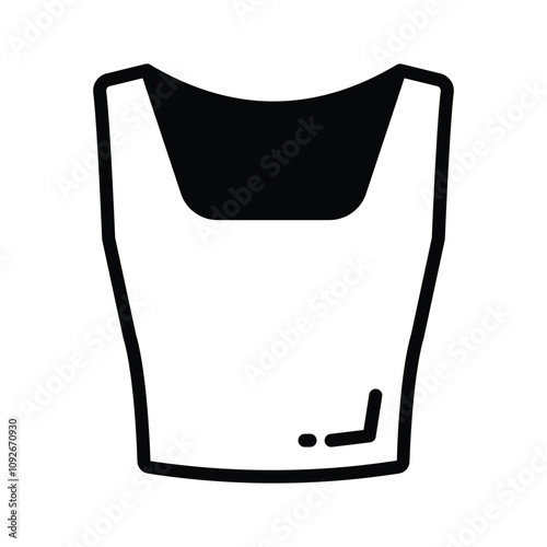 Icon representing a casual tank top for summer wear