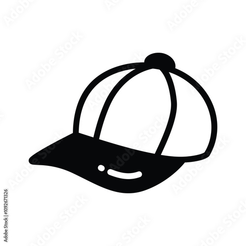 Casual baseball cap, ideal for sporty and outdoor looks