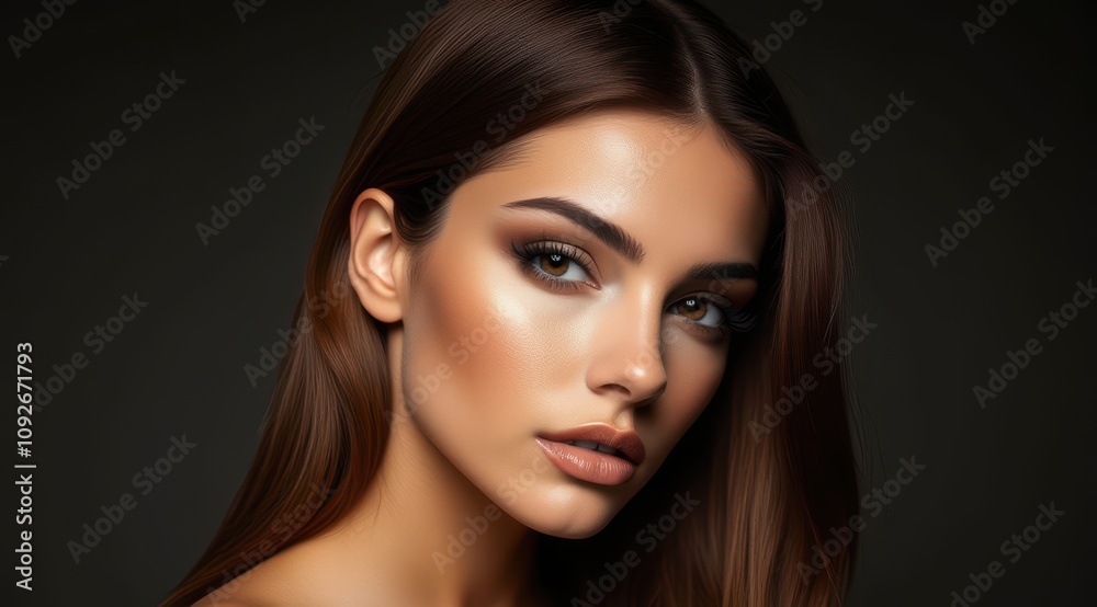 Close-up of a beautiful young woman Close-up of a beautiful young woman