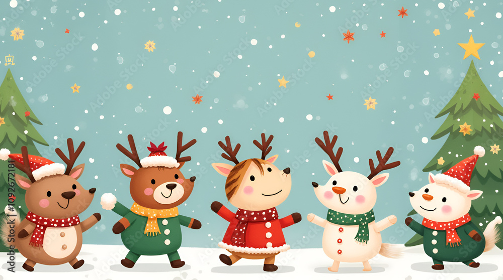 Fototapeta premium Merry Christmas Background