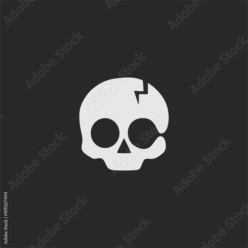 skull vector art sign symbol logo 