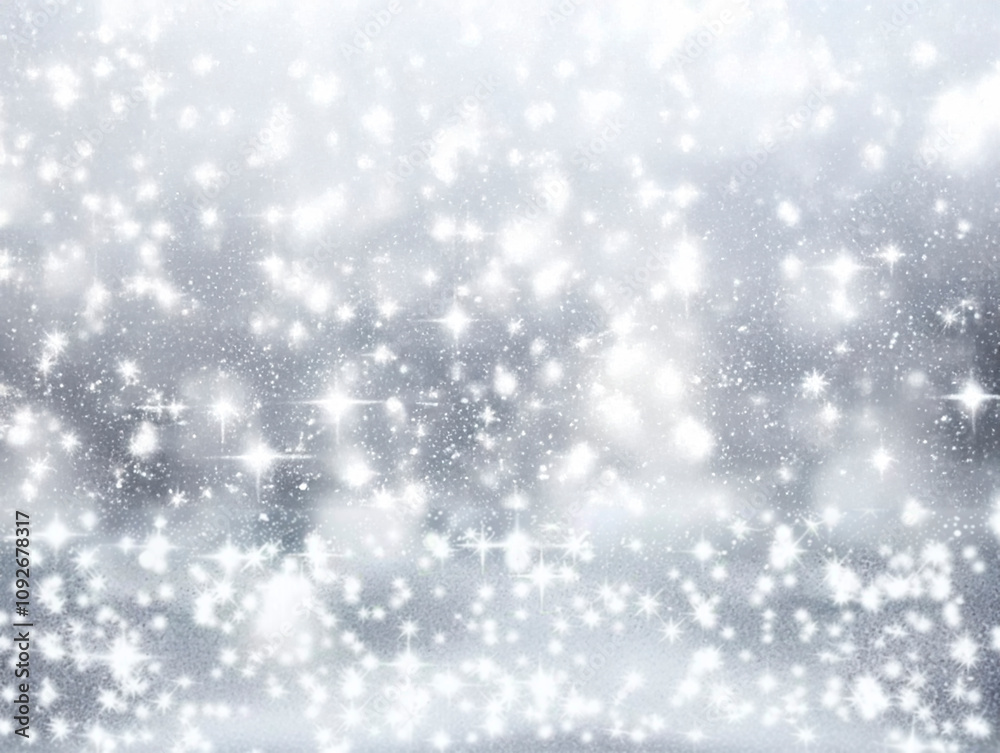 Fototapeta premium シルバー きらきら背景