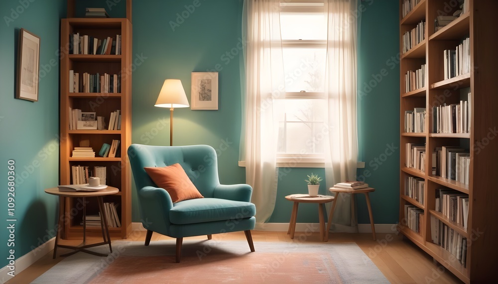 Photo modern style interior room 3d illustration Photo modern style interior room 3d illustration