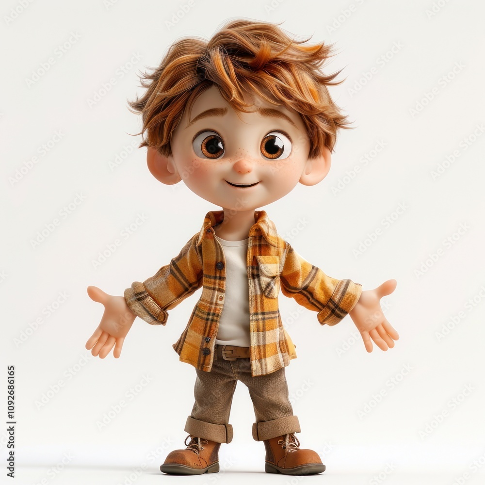 Animated character embracing adventure creative studio digital art bright environment joyful concept Animated character embracing adventure creative studio digital art bright environment joyful concept