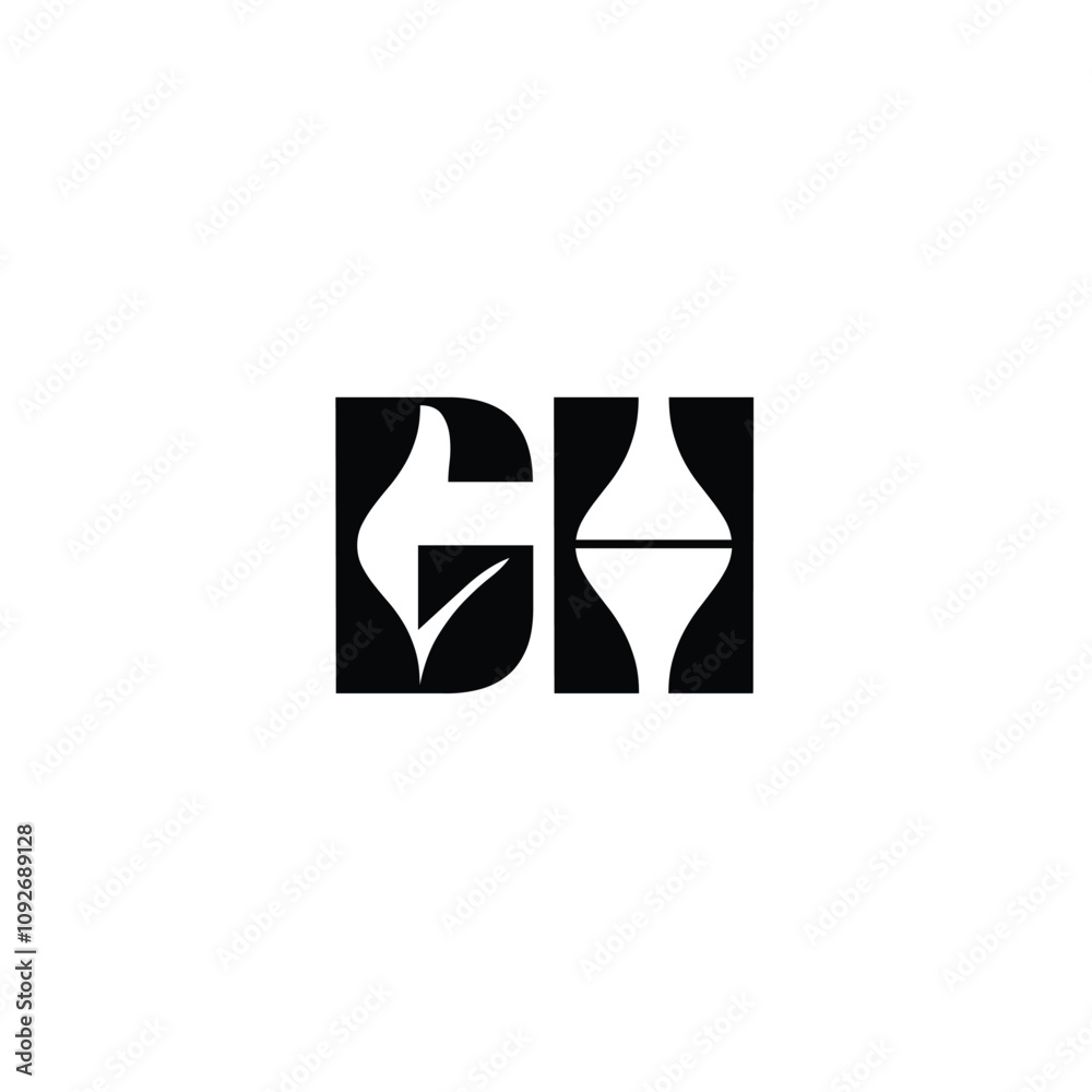 GH monogram logo design letter text name symbol monochrome logotype alphabet character simple logo GH monogram logo design letter text name symbol monochrome logotype alphabet character simple logo