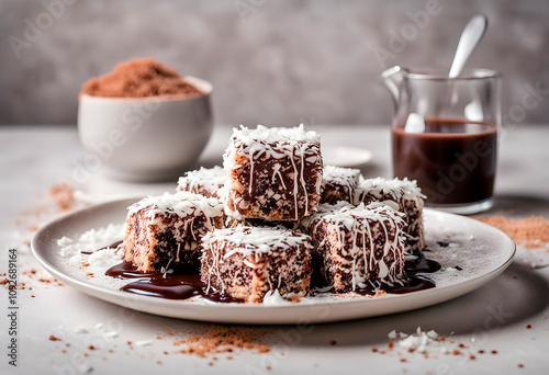 Australian Lamington Sponge Cakes photo