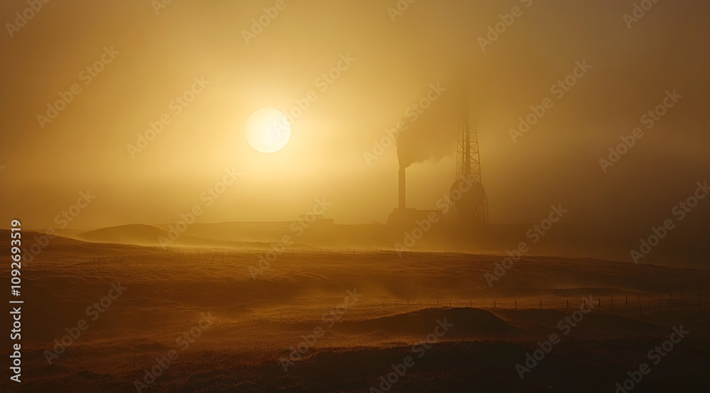 A serene landscape shrouded in mist, featuring a distant silhouette against a glowing sun, evoking a sense of mystery and tranquility. A serene landscape shrouded in mist, featuring a distant silhouette against a glowing sun, evoking a sense of mystery and tranquility.